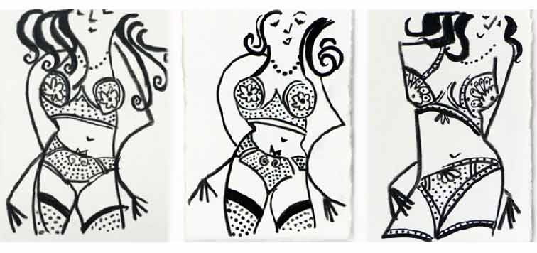 #Art #FineArt #Herz #Kunst #Acryl #Aquarell #Burlesque #Frau