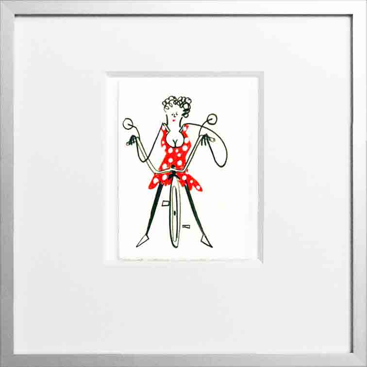 #Art #FineArt #Herz #Kunst #Acryl #Aquarell #Fahrrad #Frau