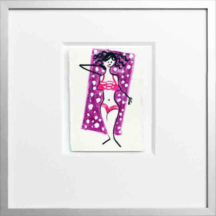 #Art #FineArt #Herz #Kunst #Acryl #Aquarell #Schwimmbad #Frau