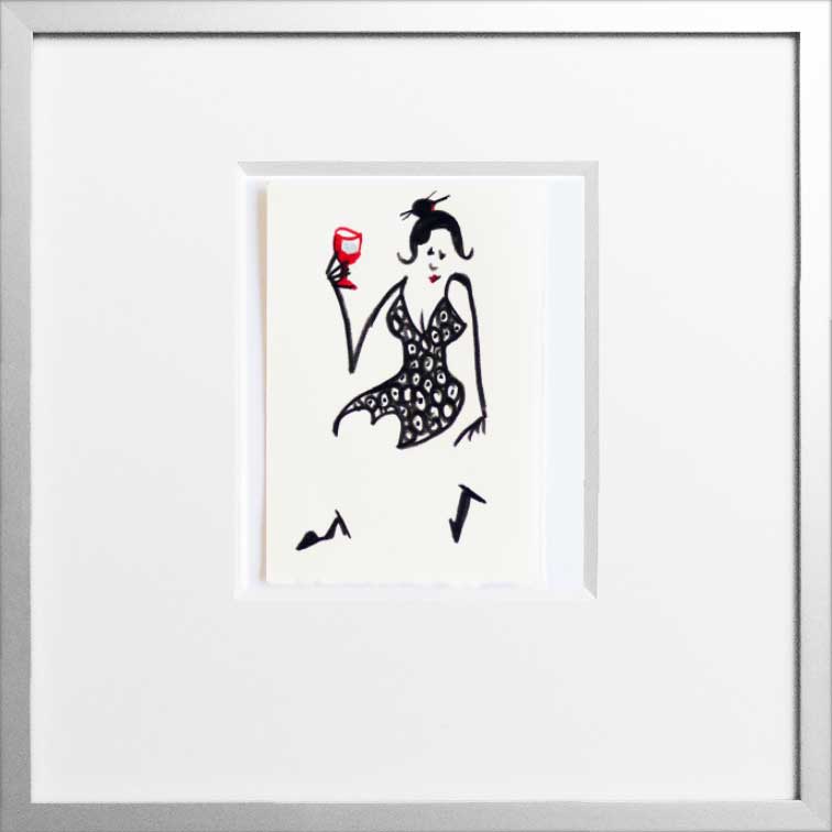 #Art #FineArt #Herz #Kunst #Acryl #Aquarell #Wein #Frau