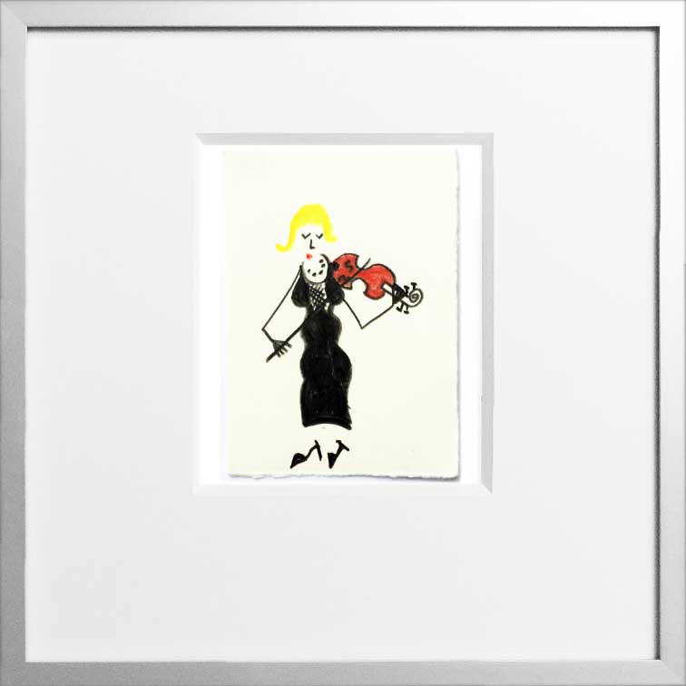 #Art #FineArt #Herz #Kunst #Acryl #Aquarell #Geige #Frau
