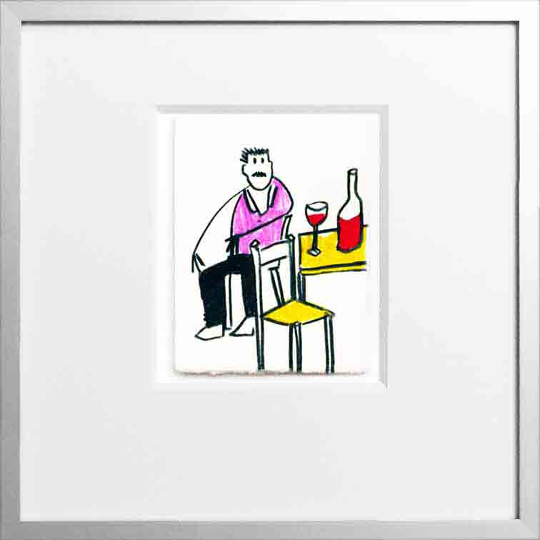 #Art #FineArt #Herz #Kunst #Acryl #Aquarell #Mann #Bar