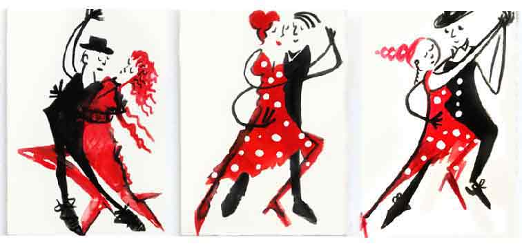 #Art #FineArt #Herz #Kunst #Acryl #Aquarell #Tango #Tanzen