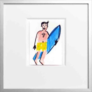 #Art #FineArt #Herz #Kunst #Acryl #Aquarell #Surfer #mann
